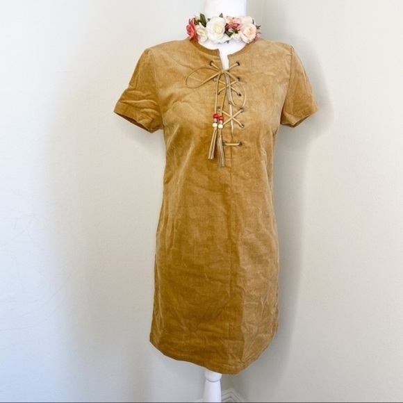 Romeo & juliet corduroy midi short sleeves dress - Picture 6 of 6